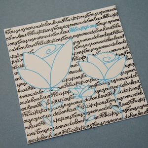 Carte de félicitations mariage / fiançailles / naissance