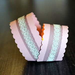Portacandele in carta per matrimoni e ricevimenti (tema glamour e romantico) / Decorazione da tavola / Compleanno