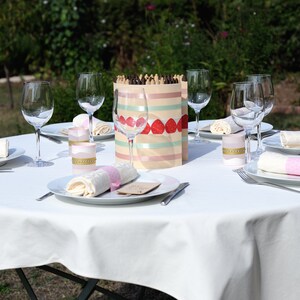 Tischdekorationsset für Hochzeiten (Gourmetthema und Kuchen) / Geburtstag / Taufe / Babyparty