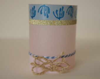 Wedding and reception candle holder (marine theme, beach and seaside)/table decoration/birthday/baptism
