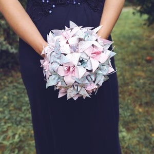 Origami Wedding Bouquet – Country Style Paper Flowers – Handmade Eternal Bouquet