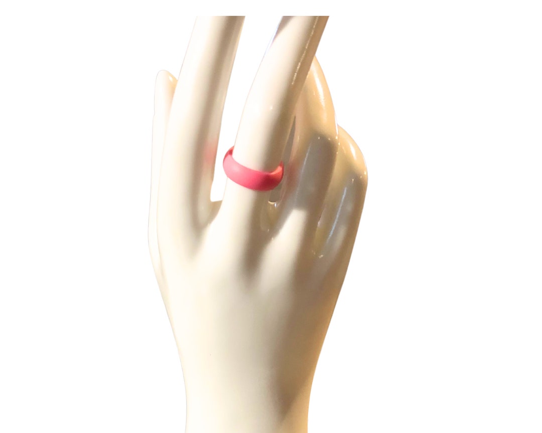 Unisex Pink Silicone Ring Silicone Ring for Men and Women Etsy