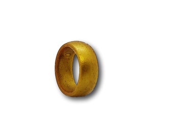 Unisex Ringe, Silikonring für Männer und Frauen, Silikon Ehering, Goldsilikon Ehering, Goldsilikon Ehering, 8,8 mm breit.
