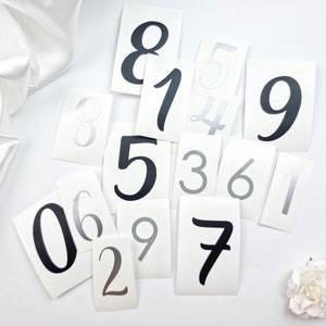 Numbers digits stickers | Vinyl sticker | Sticker | Individual numbers | Scherryssticker