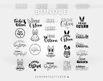 Easter sayings plotter file | PNG SVG SILHOUETTE Cricut | Happy Easter lettering | File download bundle