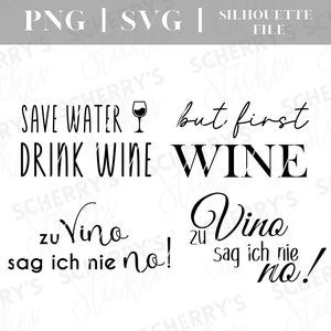 Wine plotter file |  PNG SVG SILHOUETTE Cricut | Winelover | Wine lettering | File Download