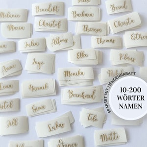 Vinyl sticker from 10 pieces | Vinyl sticker name decal font for wedding, events, celebrations | labeling