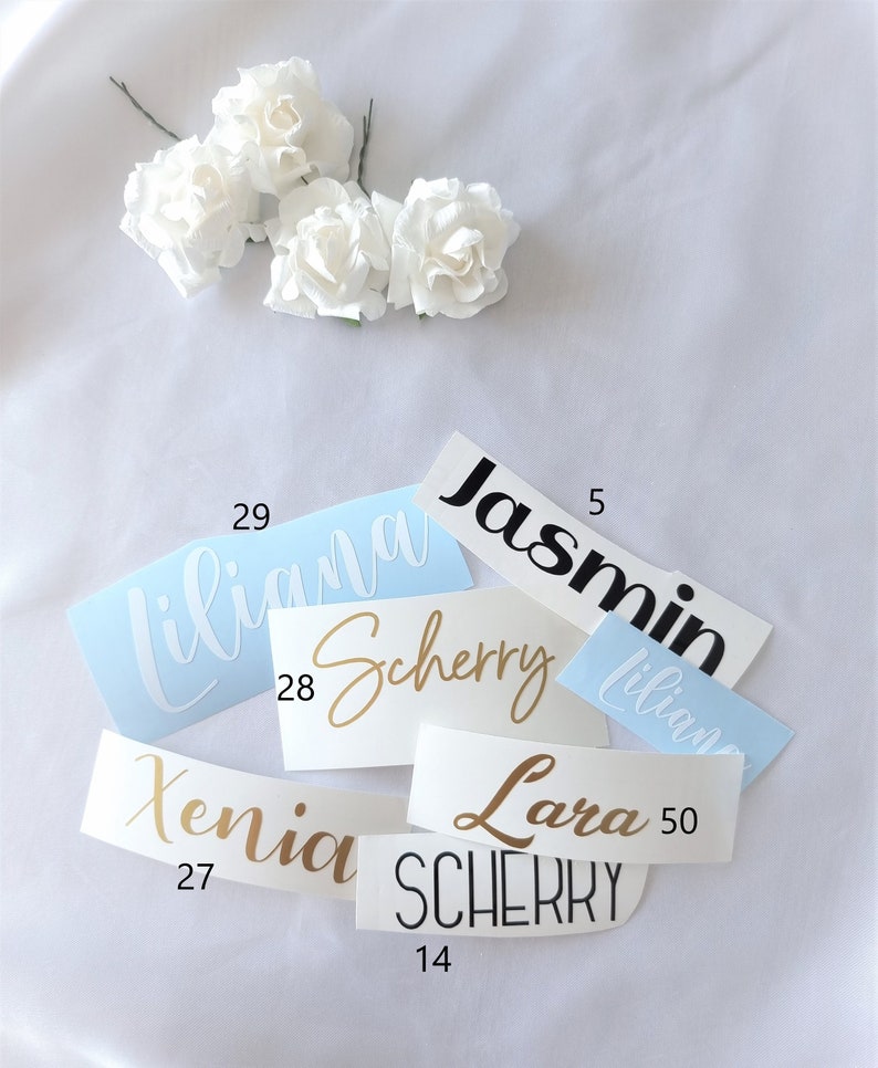 Vinyl sticker name | Sticker | personalized font | sticker | Labeling | vinyl sticker | vinyl 