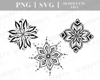 Mandala plotter file |  PNG SVG SILHOUETTE Cricut | Sample | File Download