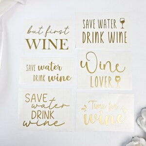 vinyl sticker | Lettering Wine | Winelover | Sticker wine saying | Vinyl sticker | Scherryssticker