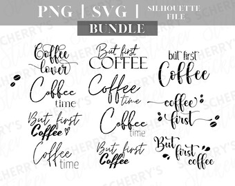 Plotter file coffee lettering in the bundle