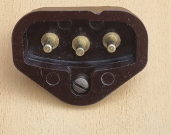 Original Singer 3 Pin Receptacle Electrical Plug From Model 404G