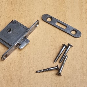 Original Singer Lock + Locking Plate From Wood / Bentwood Case