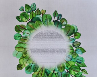 Eucalyptus Circularity Ketubah