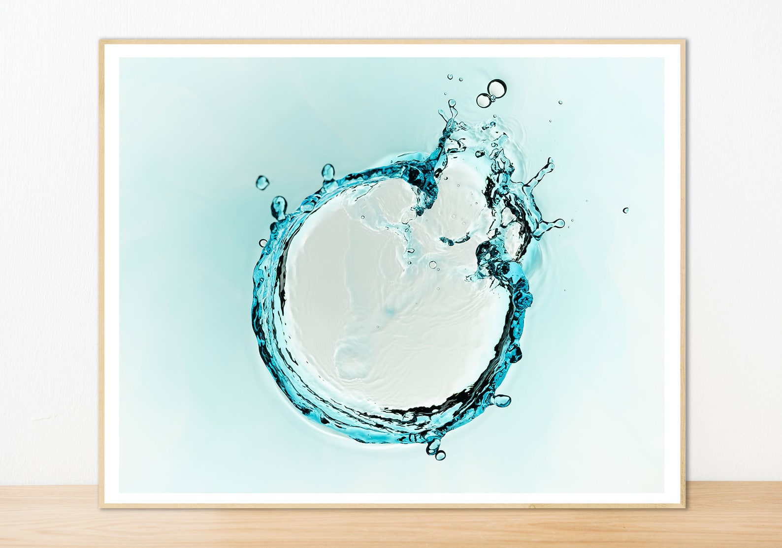 Water Splash Print Large Wall Art Water Splash Art Liquid Etsy