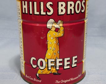 Vintage Hills Brothers Coffee Tin - Two Pounds