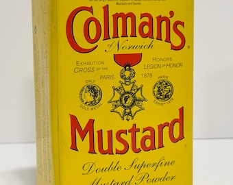 Vintage Colman's Mustard Tin Canister