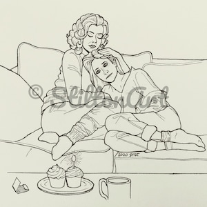 Buffy the Vampire Slayer &#39;Let it Burn&#39; Digital Downloadable Coloring Page