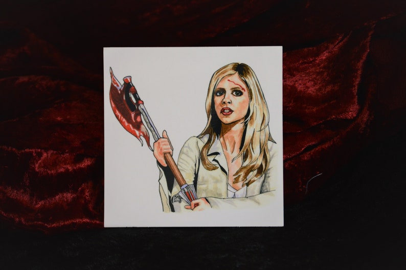 4x4 Buffy the Vampire Slayer Vinyl Sticker image 1