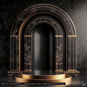 Eleganter Schwarz-Gold-Digital-Fotografie-Hintergrund Marmor-Steinverkleidungs-Digital-Hintergrund-moderner Fotografie-Hintergrund-Geburtstag-Jubiläum