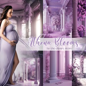 21 Digital Backdrops, Athena Blooms, Maternity Backdrop Overlays, Photography Digital Background Overlays, Photoshop Textures Overlay