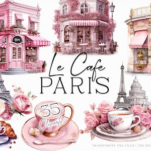 Le Cafe Paris clipart colletion, café paris, illustration aris, illustration de café, cliparts, clipart tour eiffel, clipart café