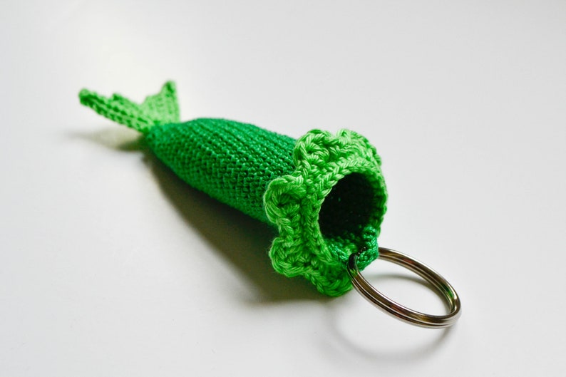 Mermaid the Key Holder Crochet Keychain Stocking stuffer Etsy
