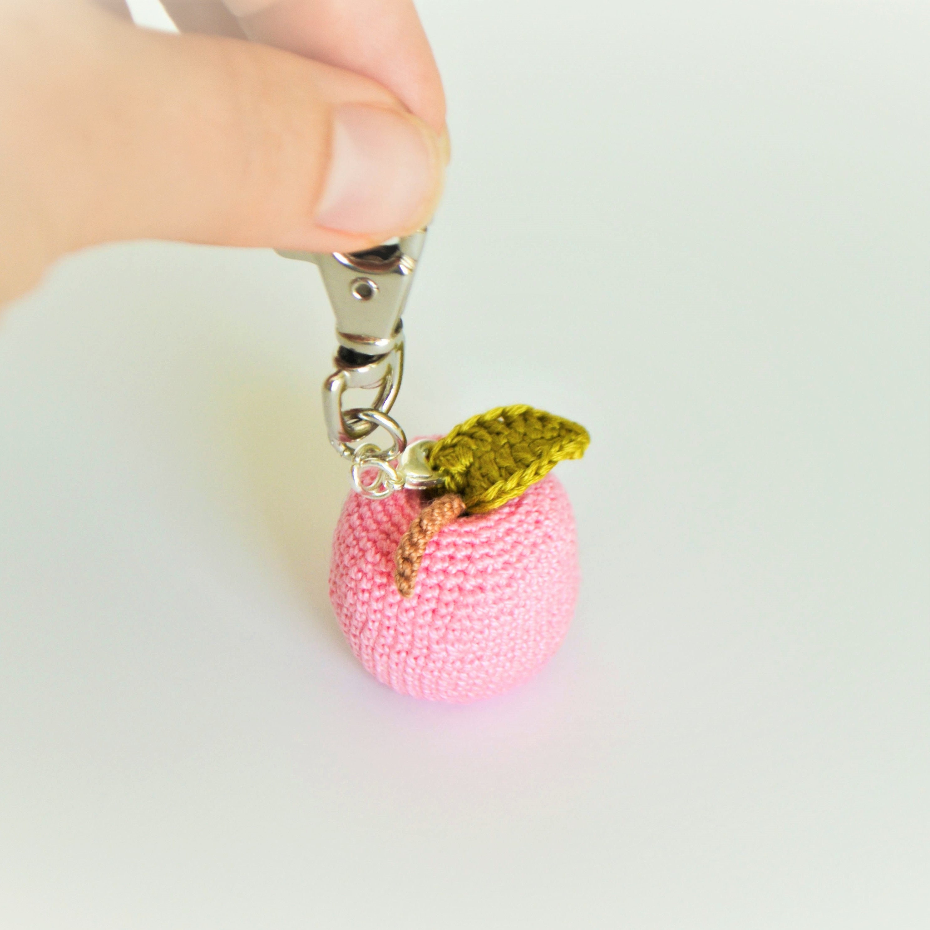 Apple the keychain Amigurumi apple Crochet keychain apple Etsy