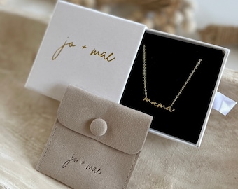 Mama Necklace in Gold and Sterling Silver • Mom Necklace • Gift for Mom • Mother’s Day Gift  •  Mom Necklace