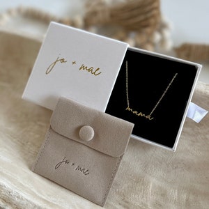 Mama Necklace in Gold and Sterling Silver Mom Necklace Gift for Mom Mothers Day Gift Mom Necklace image 1