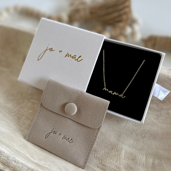 Mama Necklace in Gold and Sterling Silver • Mom Necklace • Gift for Mom • Mother’s Day Gift  •  Mom Necklace