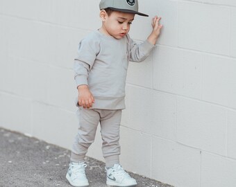 Toddler Jogger Set | Baby jogger set | Toddler Clothing | Toddler Fashion | Baby crewneck | Infant clothing | Organic Cotton Jogger Set