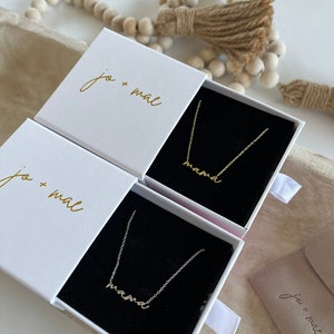 Mama Necklace in Gold and Sterling Silver Mom Necklace Gift for Mom Mothers Day Gift Mom Necklace image 6