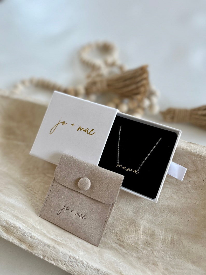 Mama Necklace in Gold and Sterling Silver Mom Necklace Gift for Mom Mothers Day Gift Mom Necklace image 4