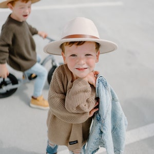 Toddler Fedora Hat Matching Mom Kid Fedora Hat Toddler Hat Baby Fedora Hat Baby Hat Fedora Hat Toddler Gift Baby Beanie image 8