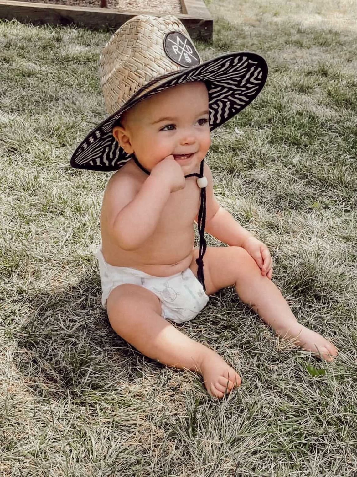 Baby Straw Hat Baby Beach Hat Baby Sunglasses Infant Etsy