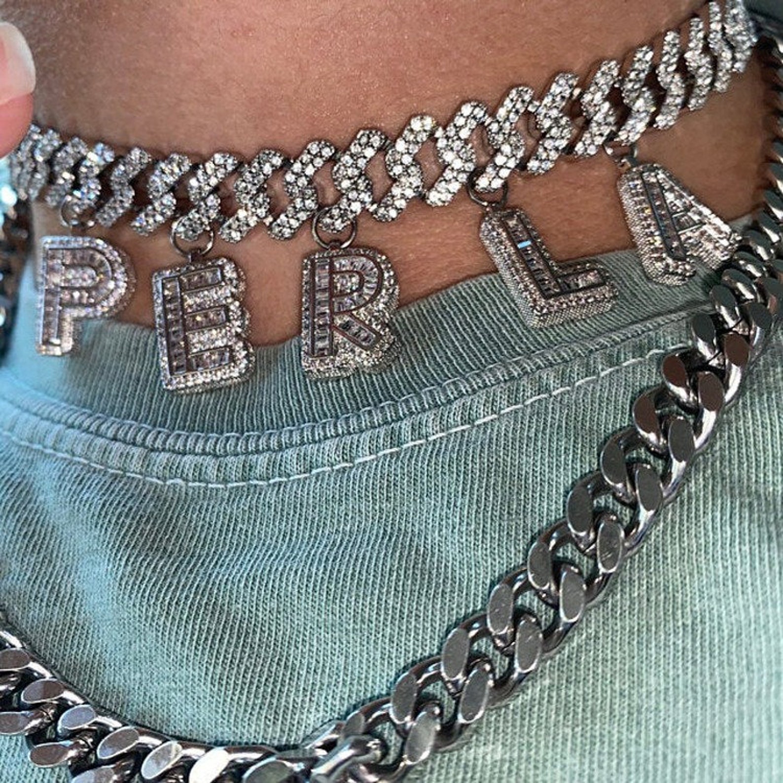 bling name necklace