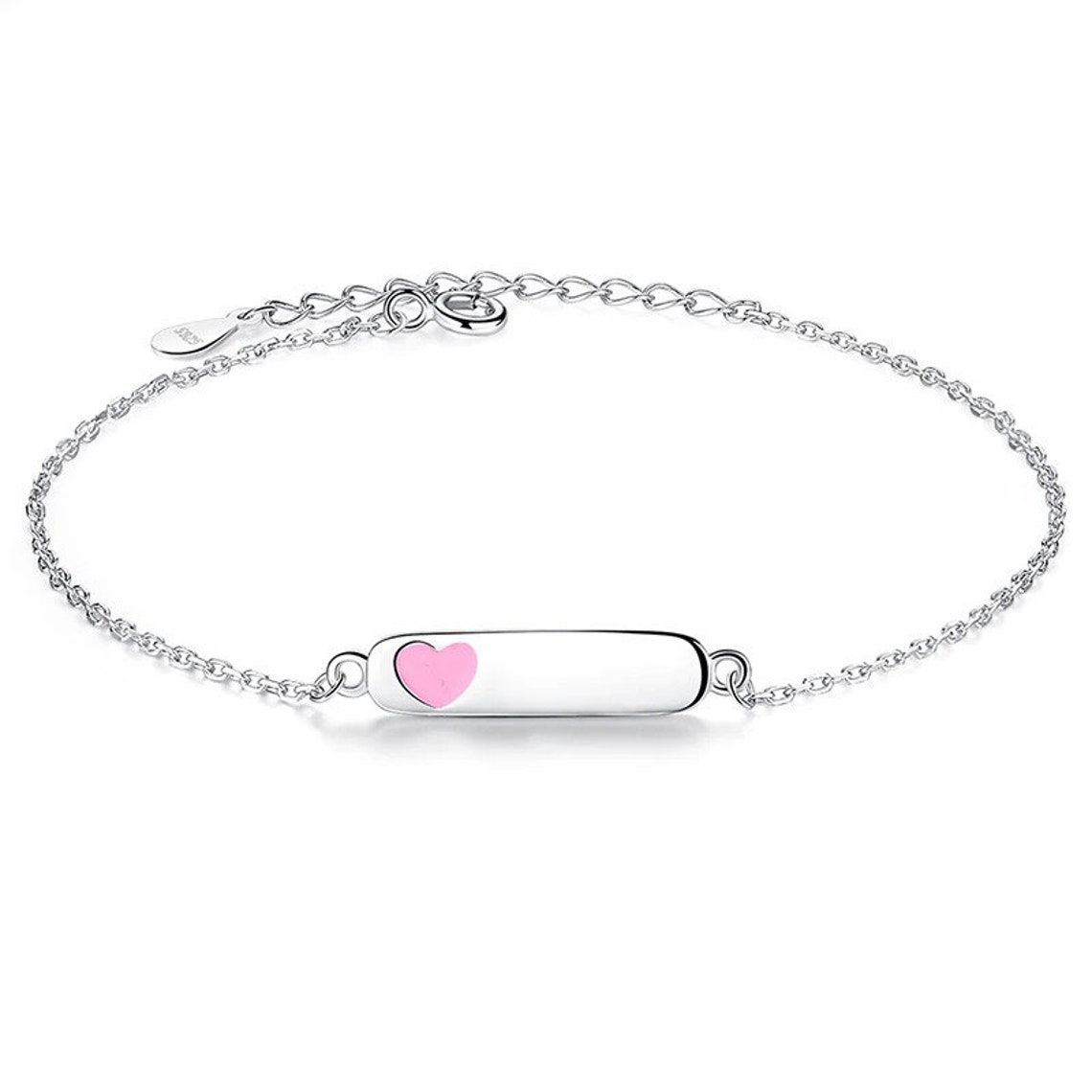 925 Sterling Silver Baby Name Bracelet Baby Name Bracelet Etsy