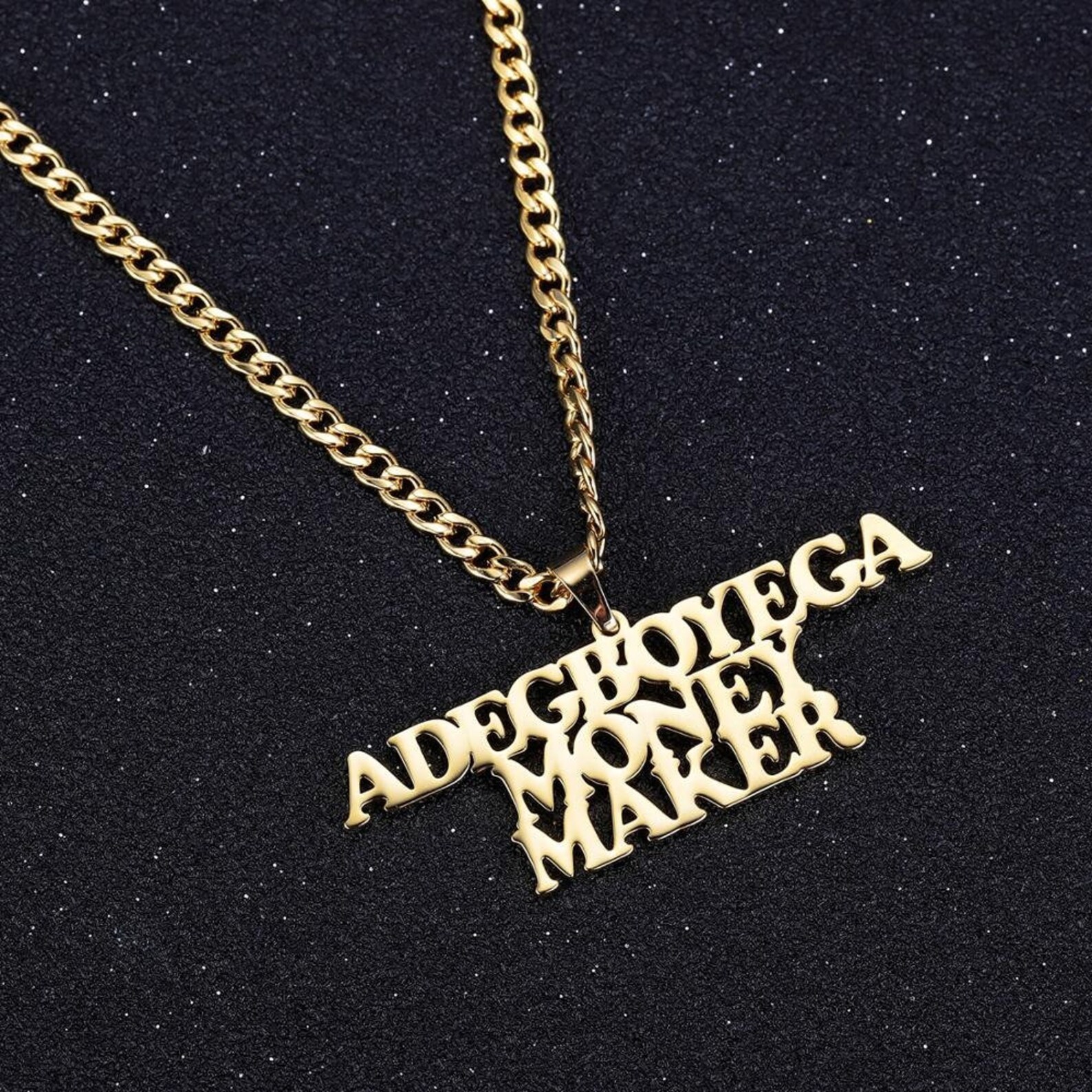 Name Necklace for Men Mens Name Necklace Personalised Etsy