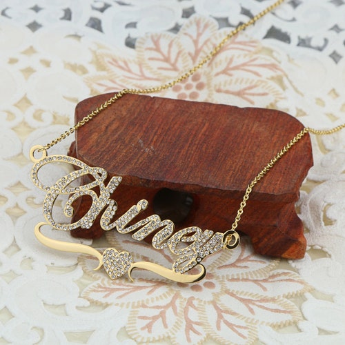 Swarovski Name Necklace Bling Bling 