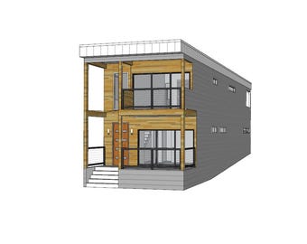 Custom House Design Model, Architect-eady SketchUp, BIM-Lite Asset (Instant Download)