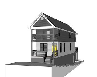 Custom House Design Model, Architect-eady SketchUp, BIM-Lite Asset (Instant Download)