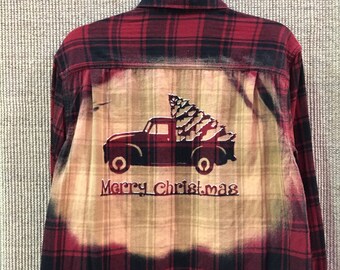 Red Santa Patch Top D1638