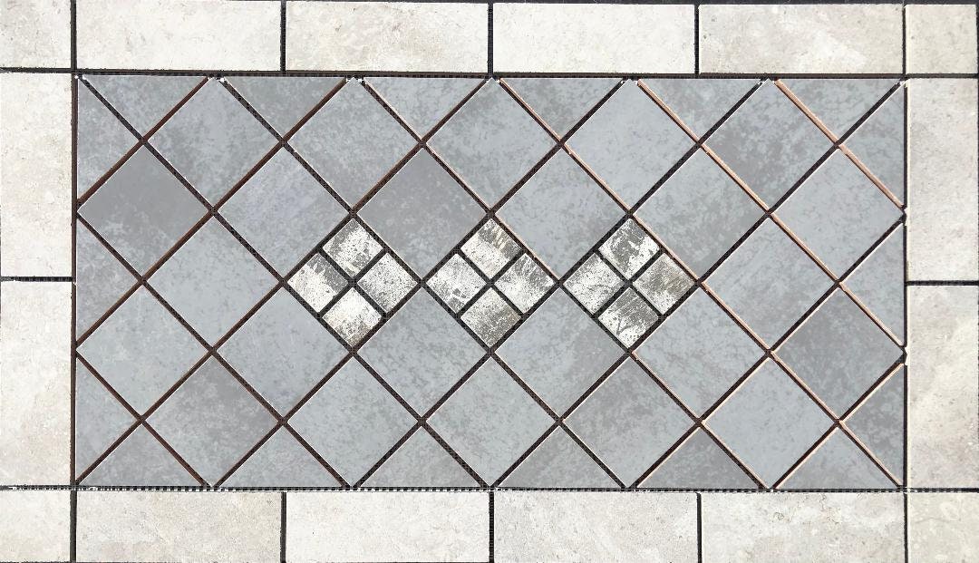 26 1/4" X 15 1/8" Tile Medallion - Daltile Affinity Tile (wall Use Only