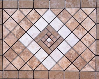 26 5/8" X 19 1/8" Tile Medallion - Daltile Stratford Place tile series