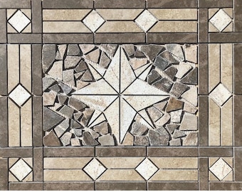26 3/8" x 20 3/4" Tile Medallion - Daltile Affinity & Porada tile series