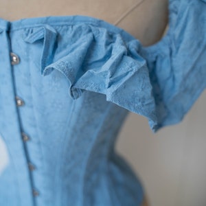 NEW BEAUTIFUL Classic Victorian Off-shoulder Ruffles Style Classy Sky ...