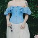 NEW BEAUTIFUL Classic Victorian Off-shoulder Ruffles Style Classy Sky ...