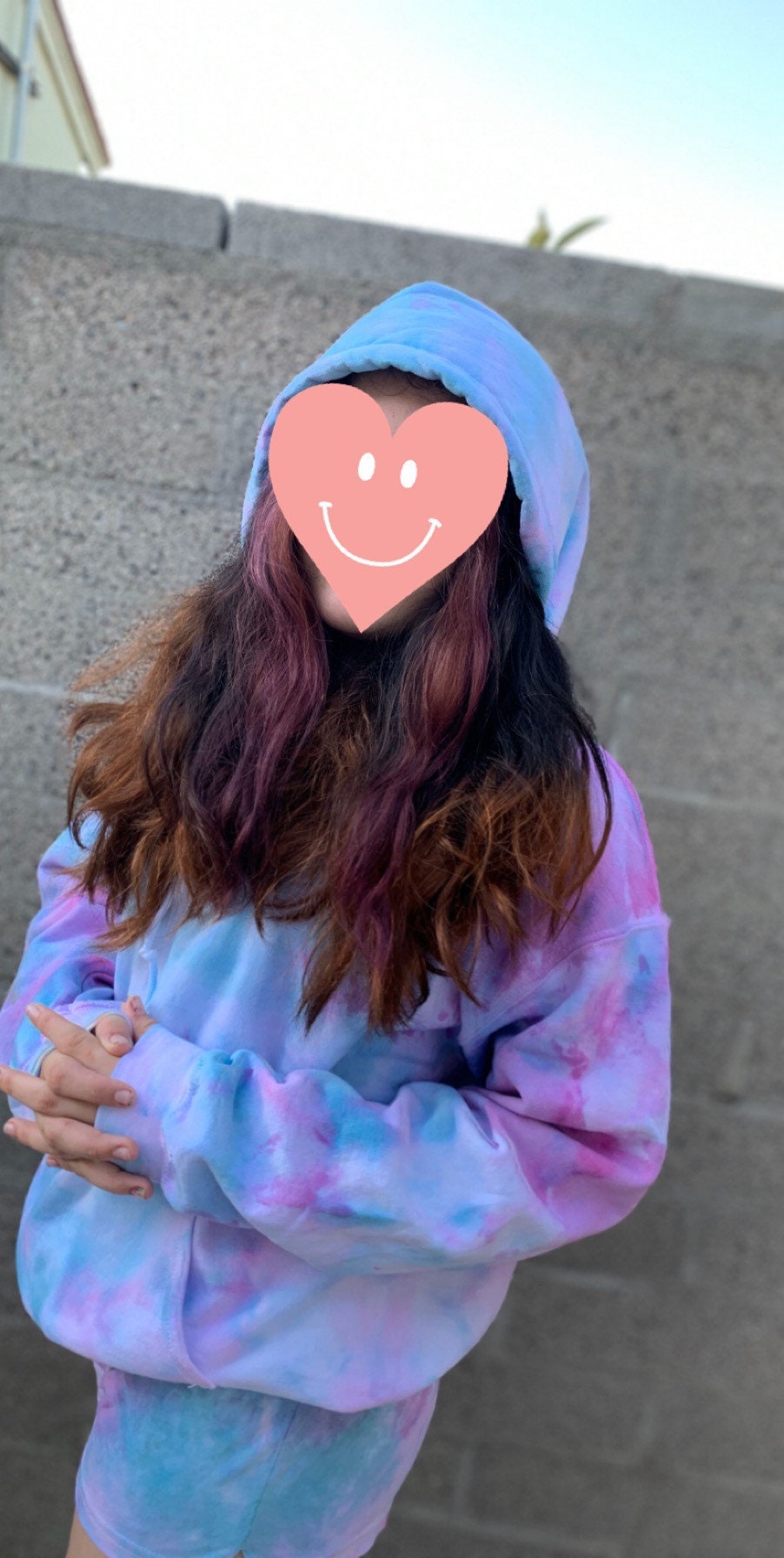 Kids Cotton Candy Tie Dye Hoodie 