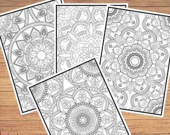 Download Mandala Coloring Pages For Adults Vol 1 Procreate Version Etsy